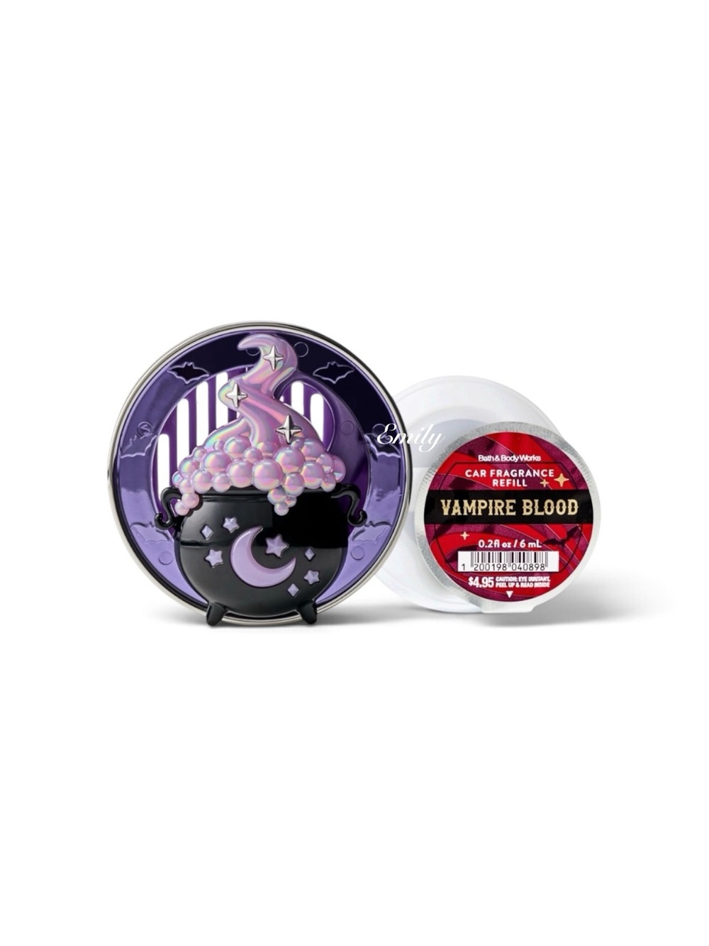 BBW 2-Pc Encrusted Cauldron Car
Fragrance Vent & Visor Clip Refill
Set
